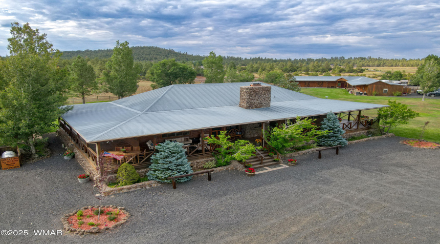 Aerial View of the Home