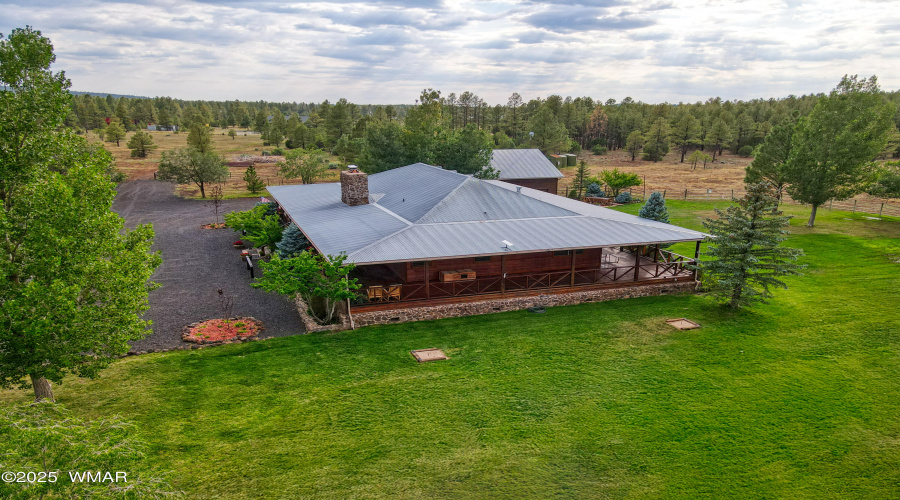 Aerial View of the Home