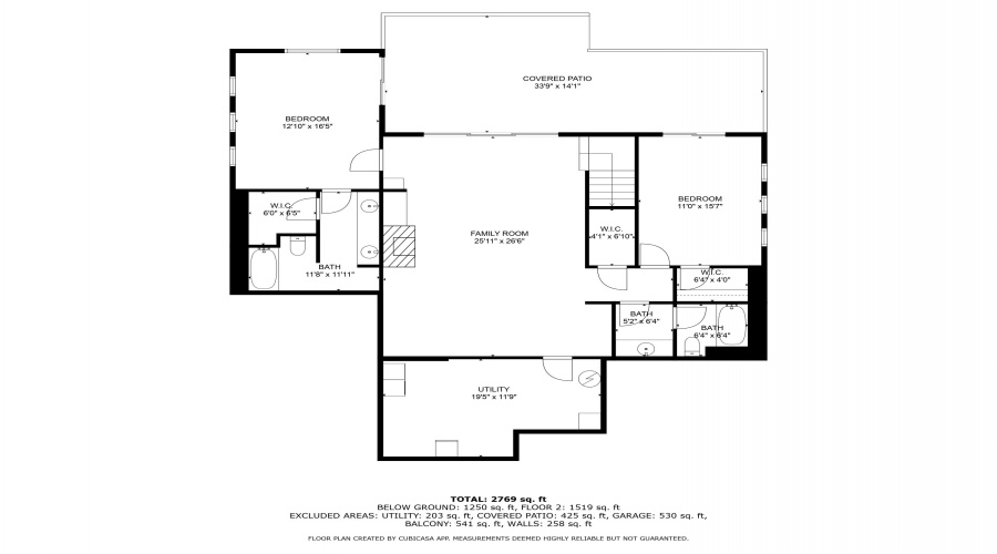 Downstairs layout
