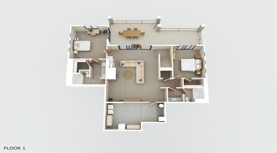 Downstairs Virtual Floorplan