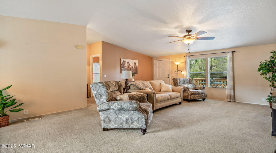 Living room facing front window