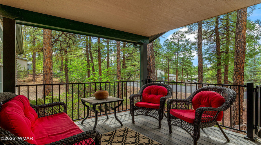 Charming front deck