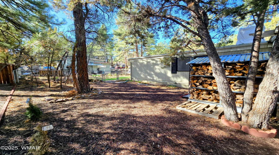 East side of home