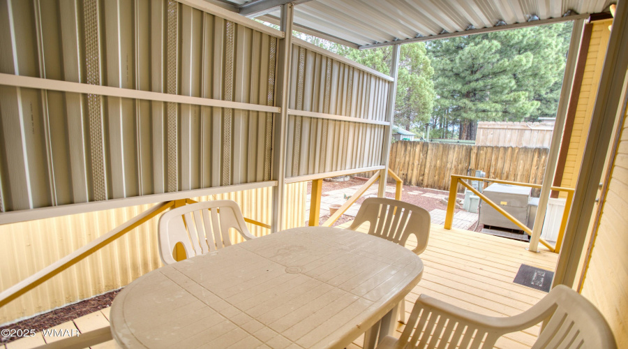 Covered Back Deck