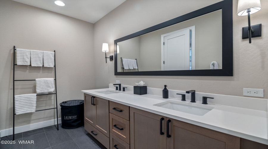 Upstairs bath vanities