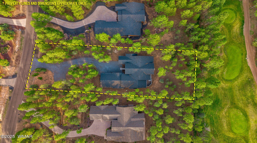 Approximate lot lines