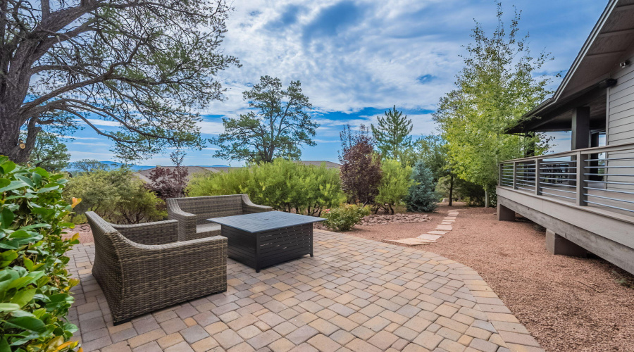 Seating area with mt views