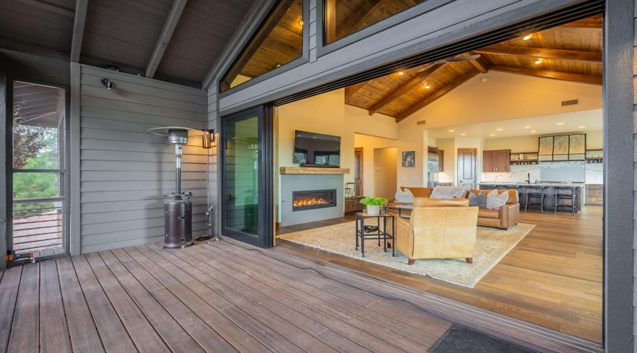 Wall slider to extended deck