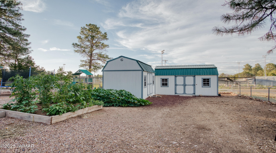 2 Huge Storage Sheds & Garden