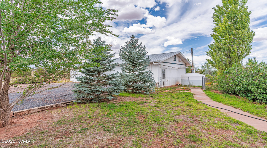 pathway from home to garage