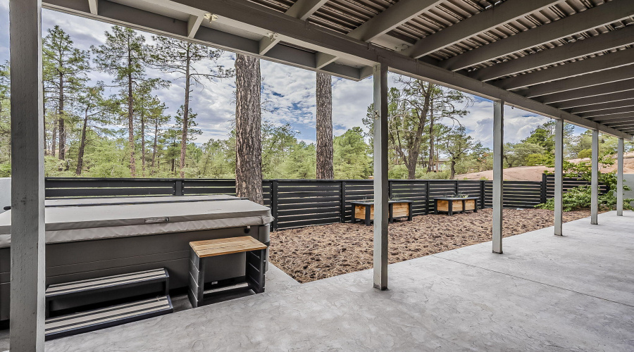 Large enclosed backyard