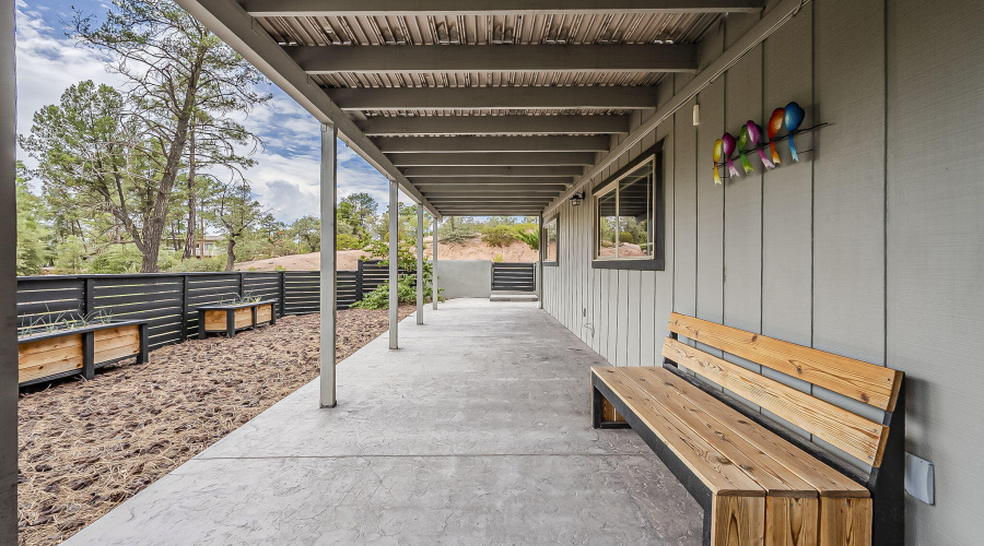 Large enclosed backyard