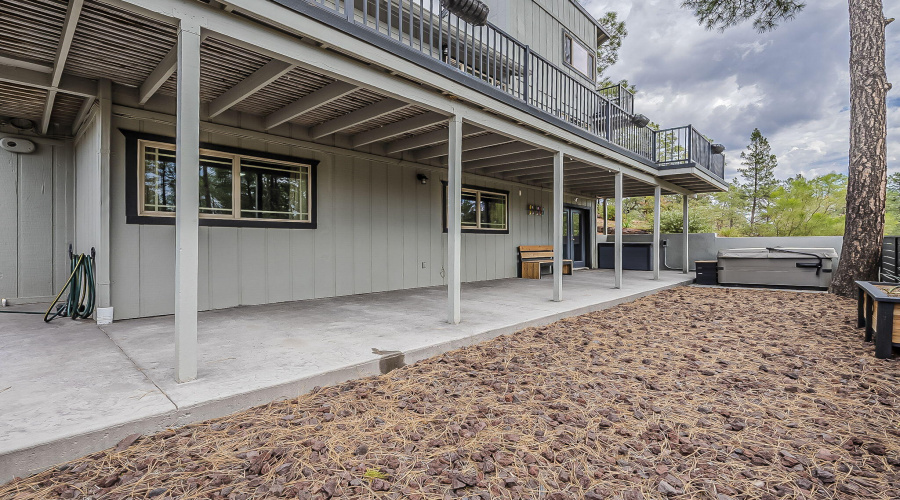 Large enclosed backyard