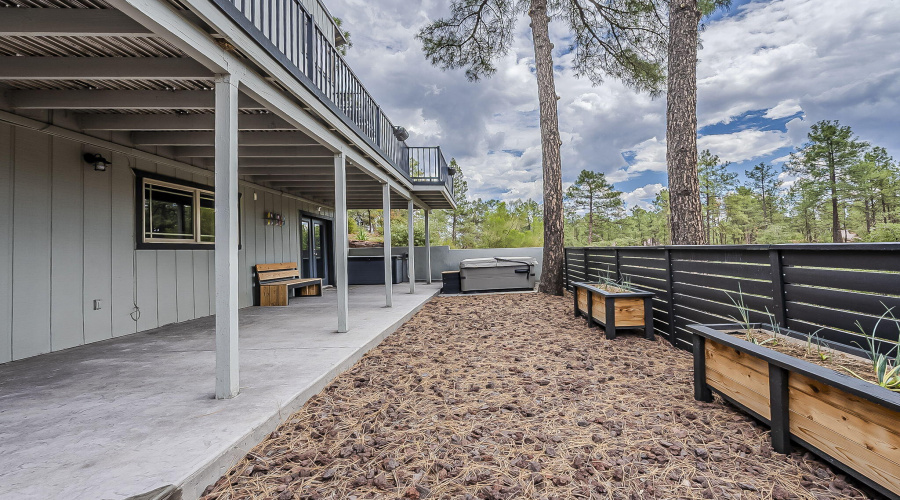 Large enclosed backyard