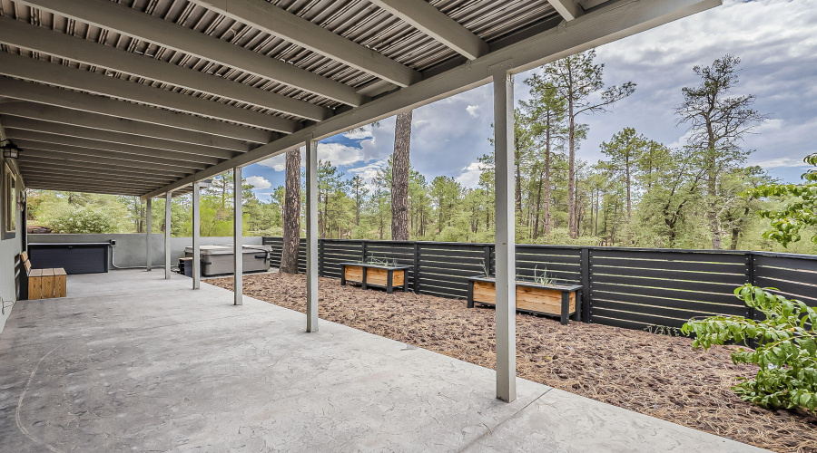 Large enclosed backyard