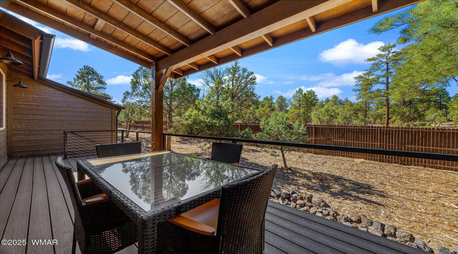 Covered back deck