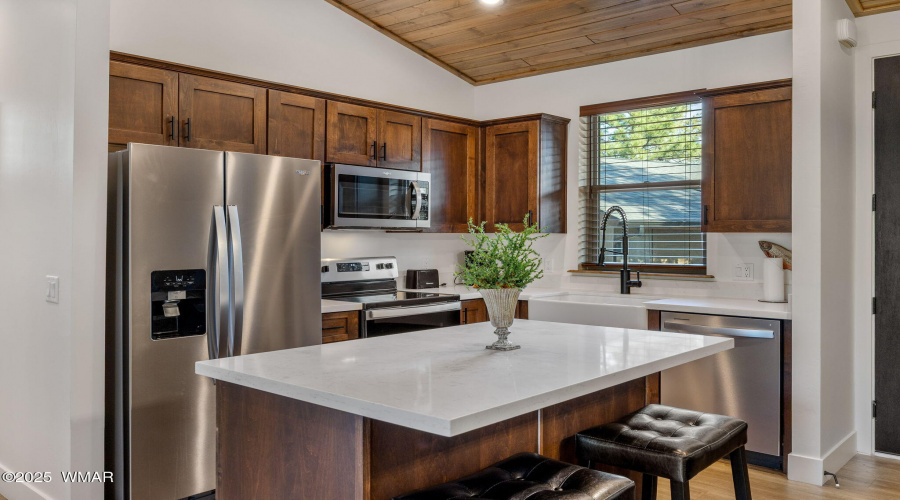 Kitchen with island