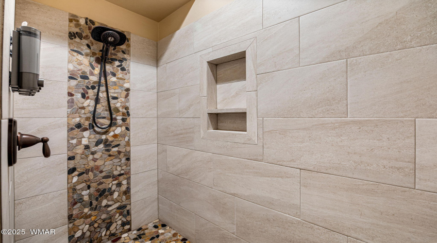Custom tile in primary bath