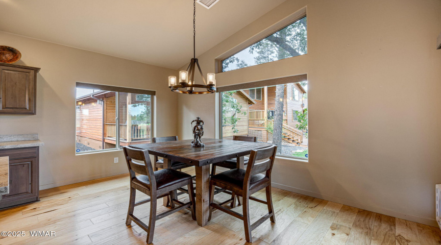 Dining with picture windows