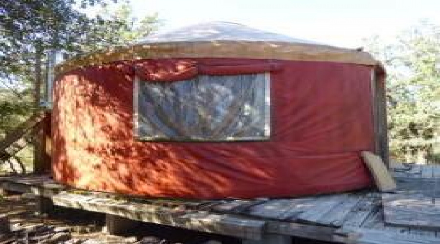 Yurt w Red Orange Ext