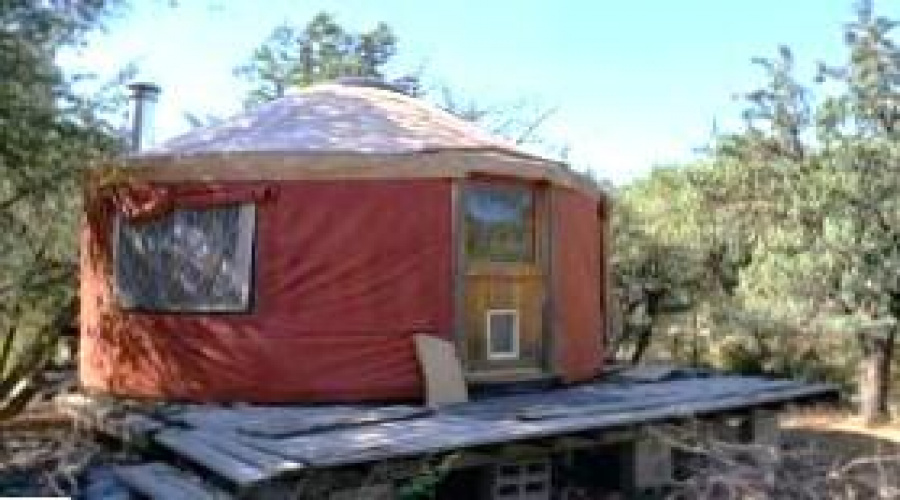 Yurt on Wood Decking