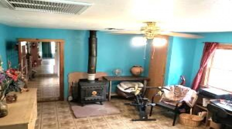 Bdrm Dwnstrs w Wood stove