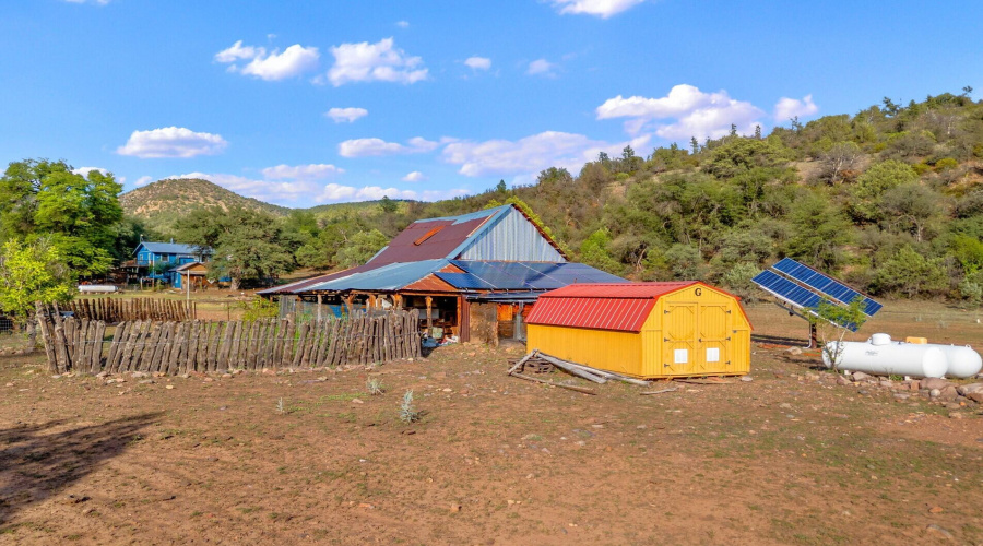 Solar Power Shed S of Barn