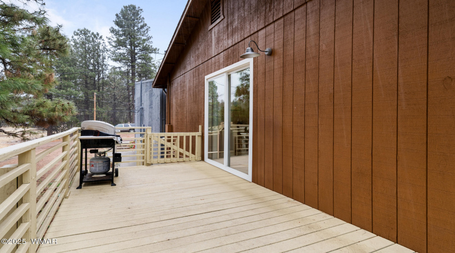 Back Deck With Access to Kitchen/Dining