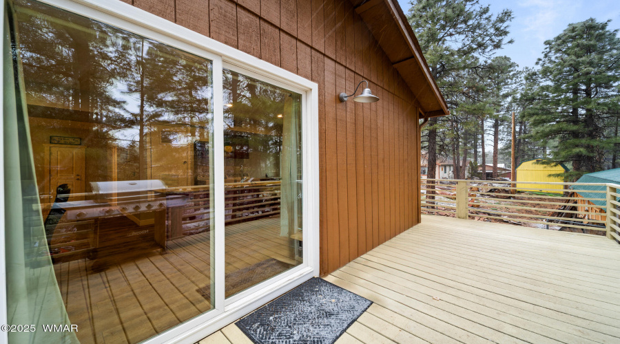 Back Deck Access to Kitchen/Dining