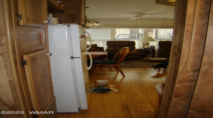 Hallway looking to kitchen