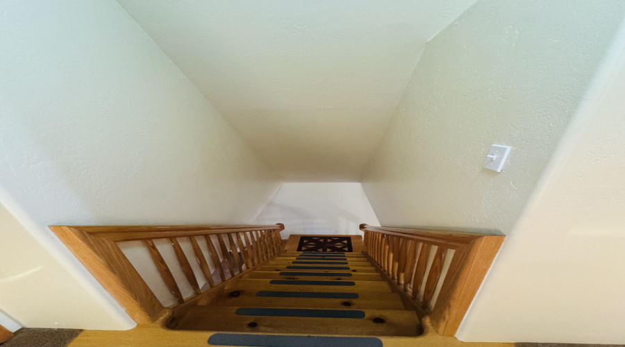 Hand crafted wood stairs