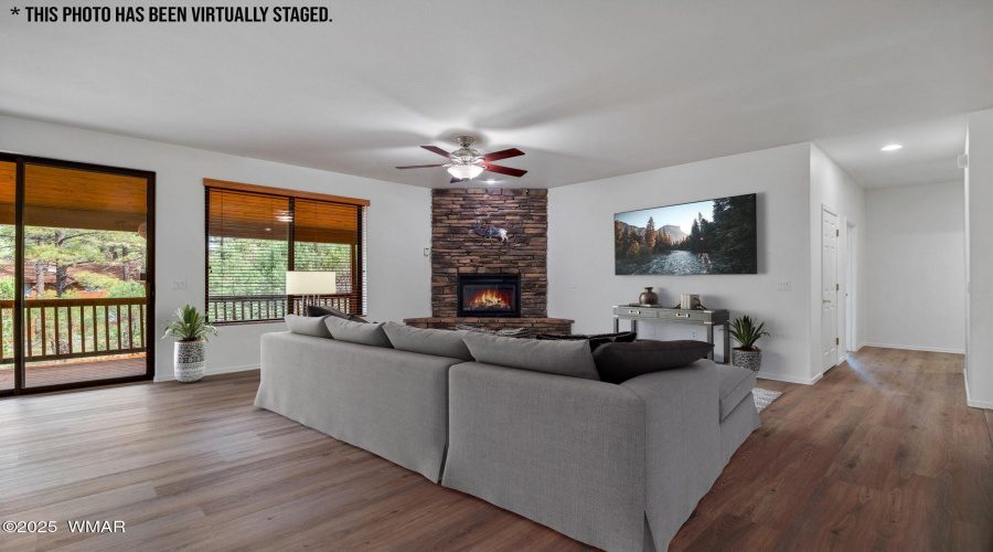 Virtually Staged Living Room