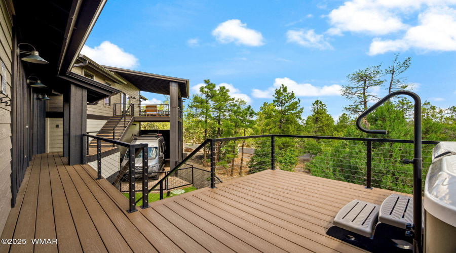 Hot Tub deck toward Guest House