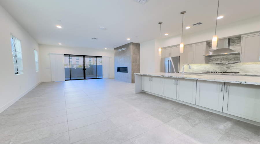 Kitchen & Living Room