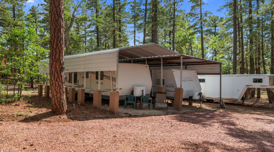 Metal RV canopies RVS NOT INCL