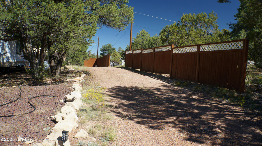016 Driveway to 2 car carport