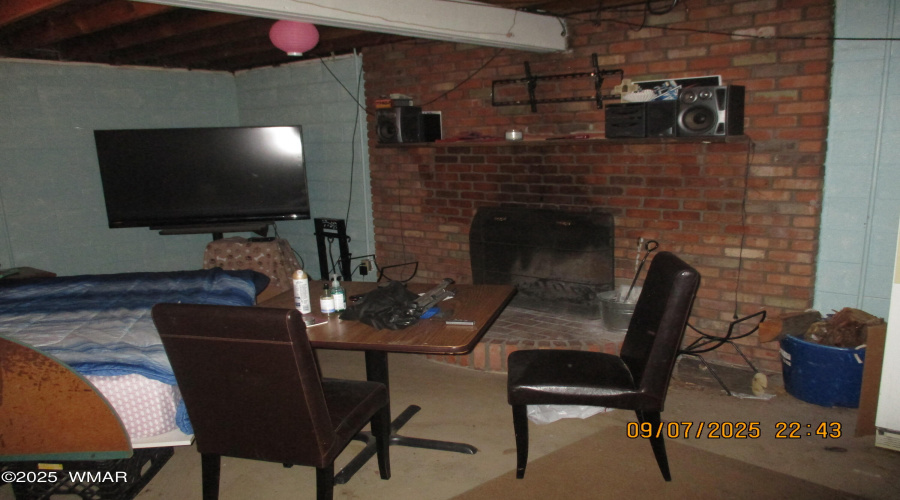 Basement Fireplace