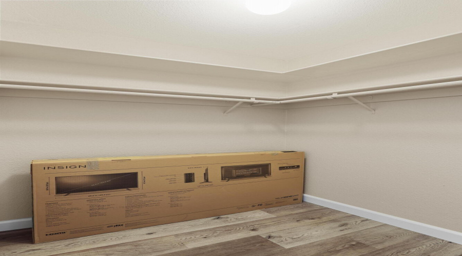 Master walk-in closet