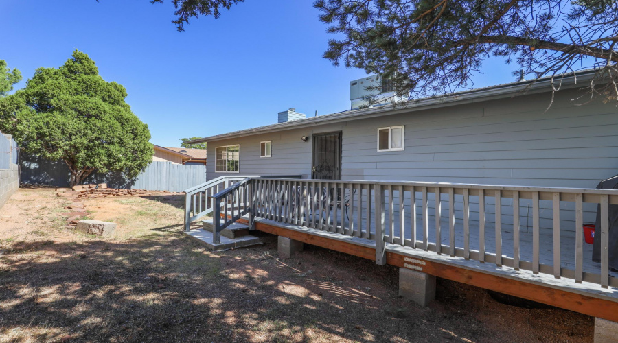 Fully fenced yard