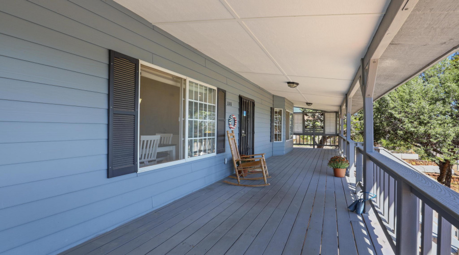 Large covered porch