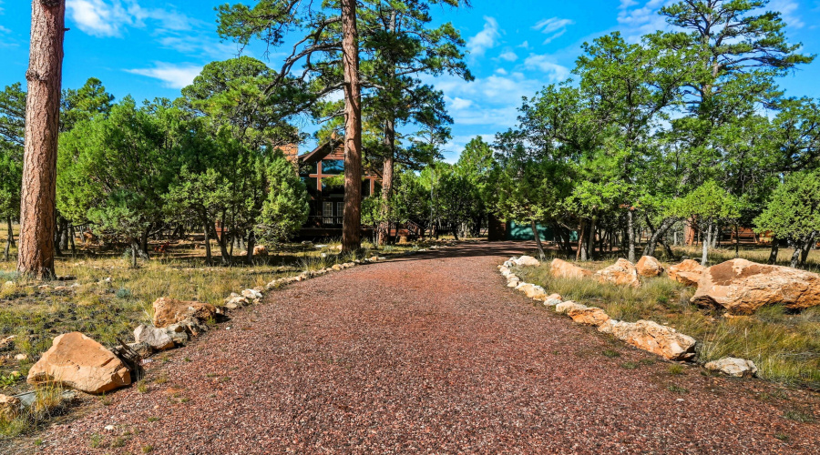 Graveled drive