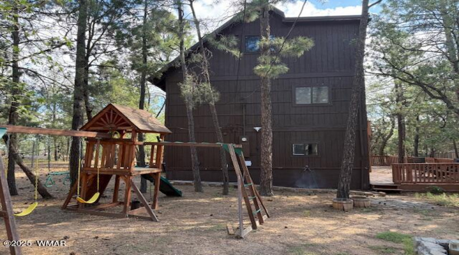 view of house from backyard