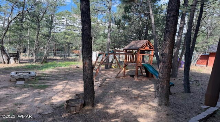 Backyard play area