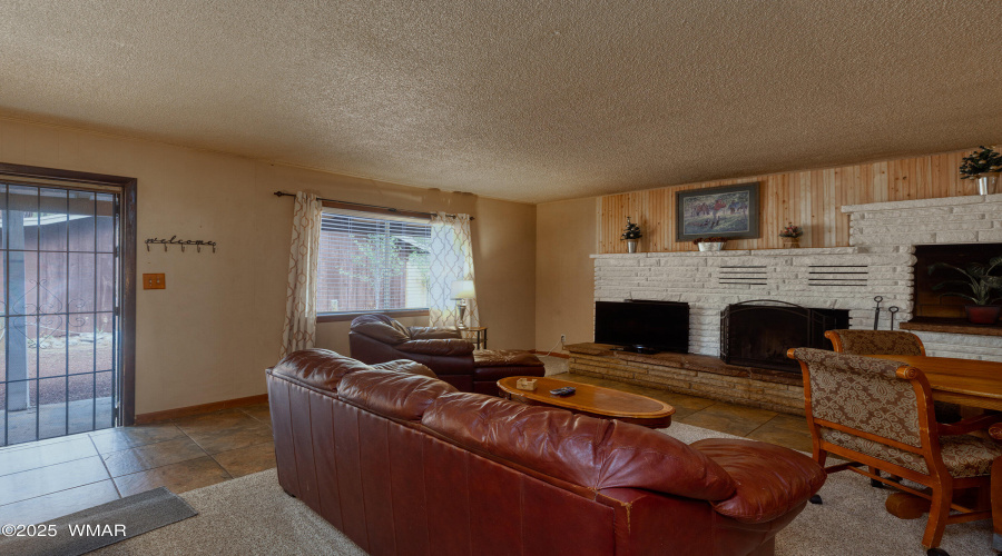 Fireplace.
