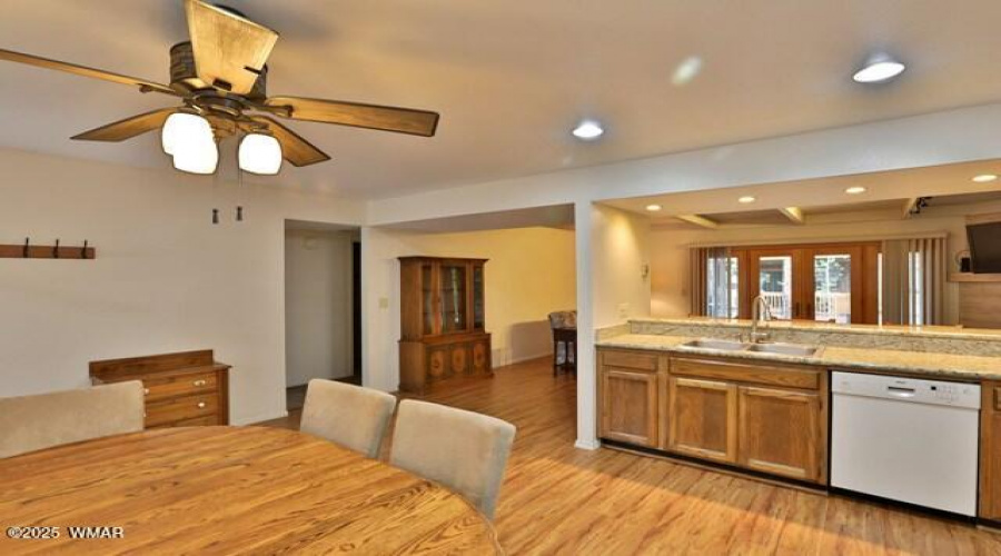 dining and kitchen