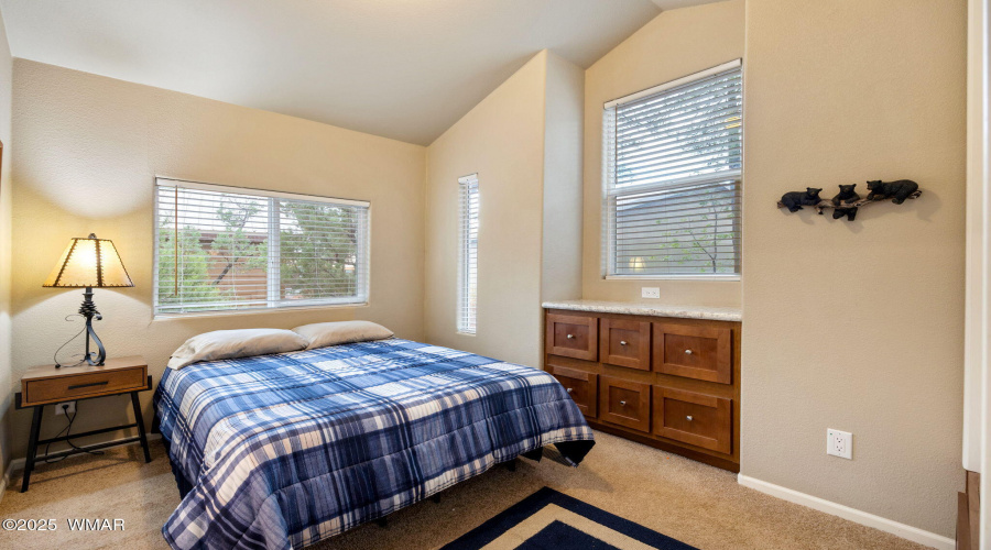 Bedroom with Built in Dresser