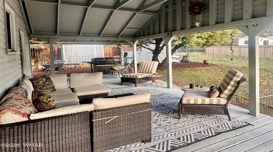 Large back deck