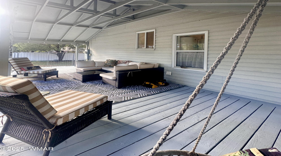 Large back covered Deck