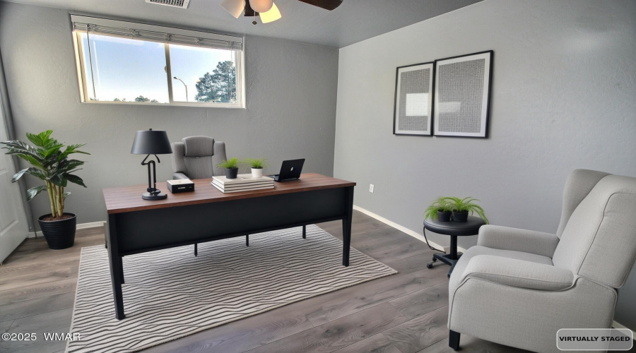 Upstairs Bedroom Office Style