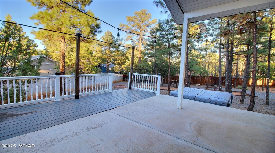 Covered back deck